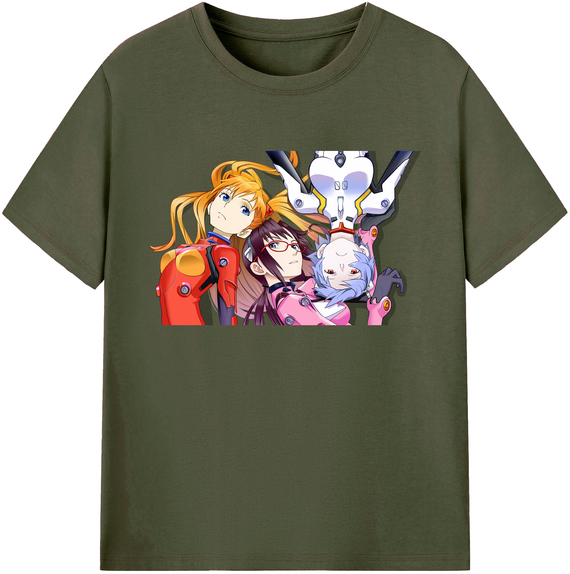 （画像用） EVA 新世紀エヴァンゲリオン 綿100％ メンズ半袖Tシャツ｜肌触りやわらか＆通気性